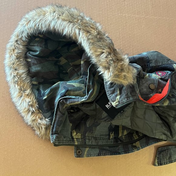 Buffalo David Bitton Women's Winter Camo Jacket Size XS Removable hood USED - Picture 9 of 14